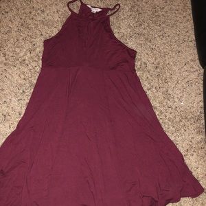 Soft and sexy maroon dress, brand new